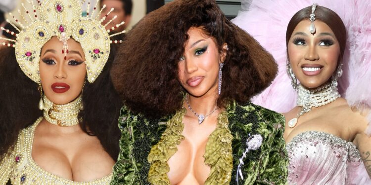Bow Down to Cardi B, Queen of Met Gala Beauty Looks