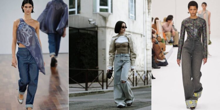 Qué blusas llevar con jeans cuffed en junio 2025