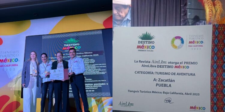 Revista española otorga premio a Zacatlán como mejor Destino de Aventura en México