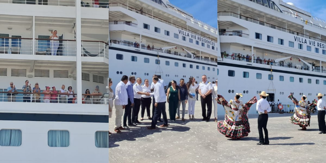 ¡Qué suene el Sinaloense! Topolobampo recibe el crucero Villa Vie Odyssey