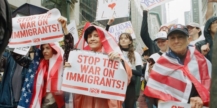 On the Ground at New York’s No Kings Day March