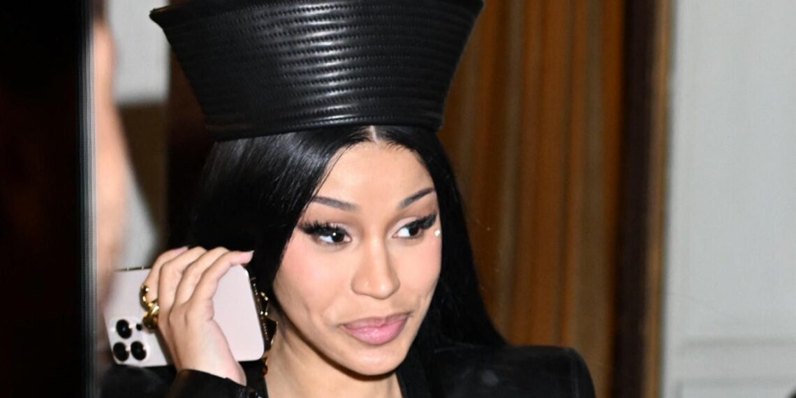 Cardi B and Stefon Diggs Don Matching Leather Date Night Looks