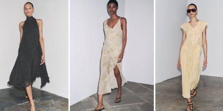 Estos 7 vestidos fluidos de Zara son perfectos y elegantes para el verano 2025
