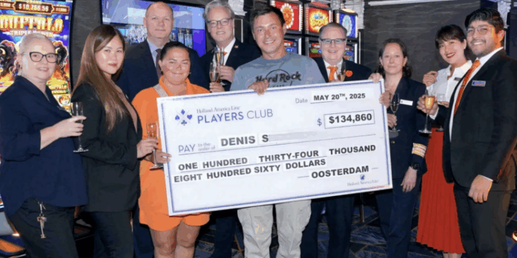 Premio de u$ 134.860 a bordo del Oosterdam