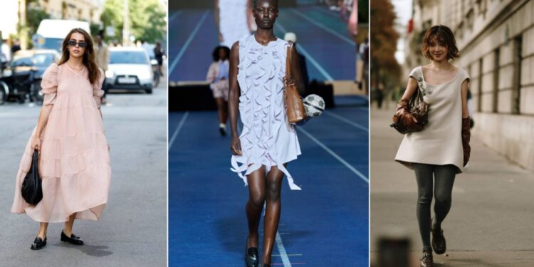 Cómo llevar vestidos con mocasines en verano 2025