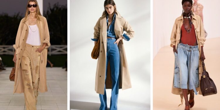 6 gabardinas para llevar con jeans en verano 2025