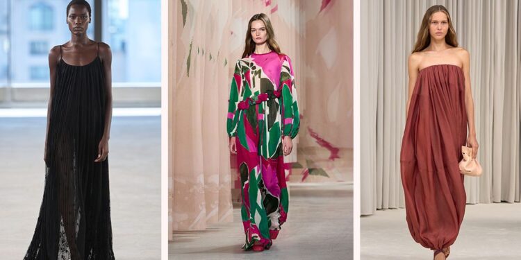 7 vestidos largos elegantes ideales para llevar los fines de semana del verano 2025