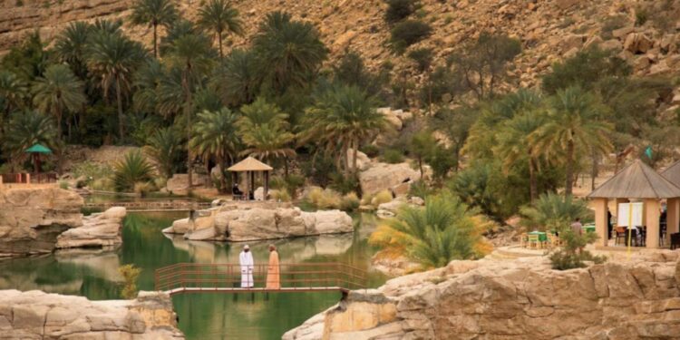 Wadi, en Omán.