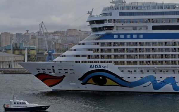 AIDAsol es primer crucero en visitar La Coruña en julio