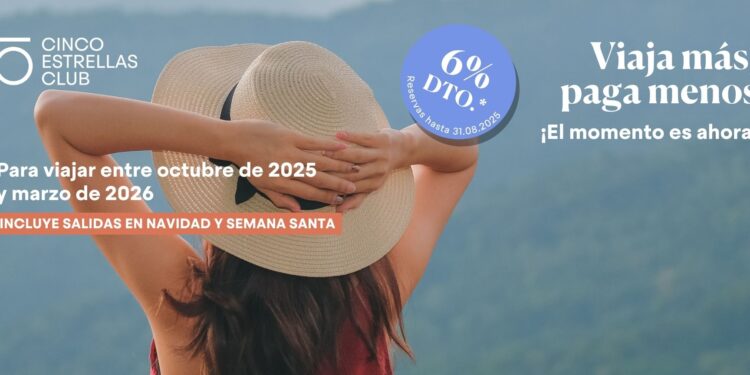 Cinco Estrellas Club pone el foco en las vacaciones de invierno lanzando la campaña de venta anticipada para Otoño 2025-Primavera 2026