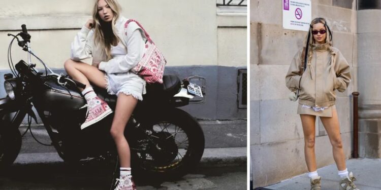 Cómo llevar tenis de cuña con shorts en verano 2025