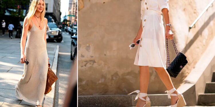 Las alpargatas boho más elegantes para llevar con vestidos en verano 2025