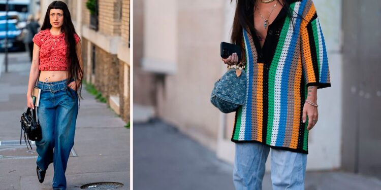 Las blusas boho tejidas más bonitas para llevar con jeans en verano 2025