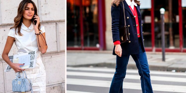 Las más elegantes llevarán camisetas y camisas de cuello bobo con faldas y jeans en verano 2025