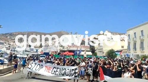 Protestan por llegada de crucero israelí en Grecia