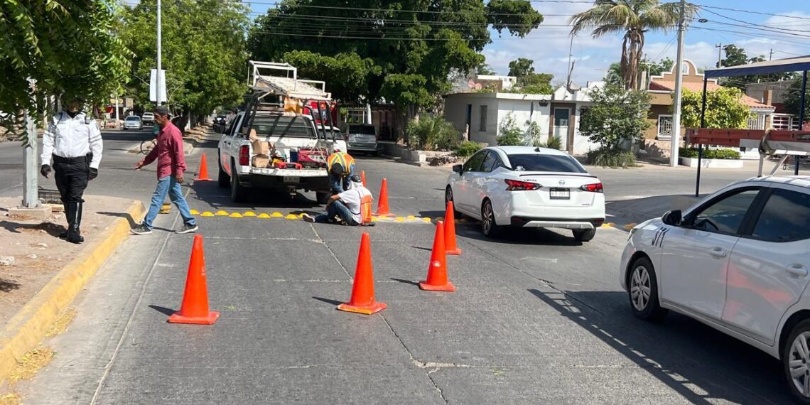 Por los pasillos » Tránsito colocará boyas en los cruceros con más accidentes en Los Mochis