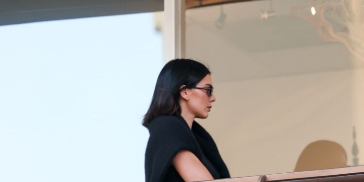 One Sushi Park Trip, Two Pant Changes for Kendall Jenner