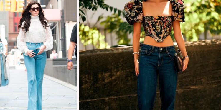7 blusas boho en tendencia para llevar con jeans acampanados en agosto 2025
