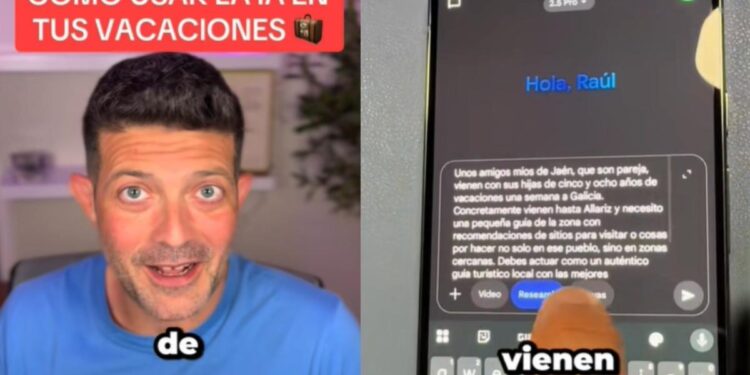 “Una vez estés en tu destino de vacaciones, puedes utilizar el asistente Gemini Life para preguntar cosas, para que te traduzca o para que te dé información de un monumento o un lugar”