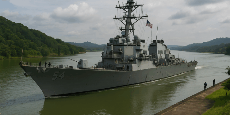 Crucero de guerra de EE UU cruza el Canal rumbo al Caribe para operativo antidrogas