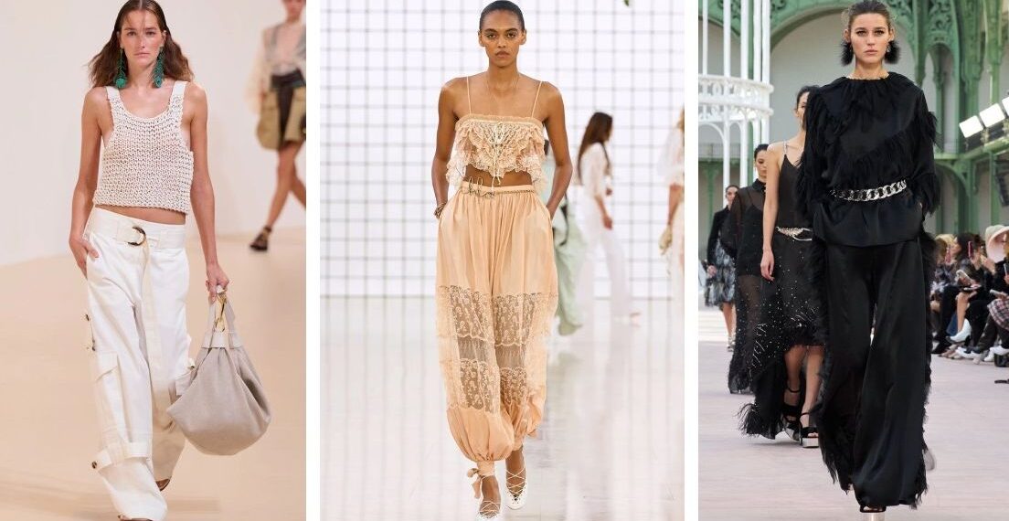 Cómo llevar blusas boho de los 70 con pantalones elegantes en verano 2025