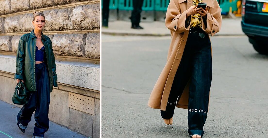 Cómo llevar baggy jeans con el ruedo doblado y botas en verano 2025