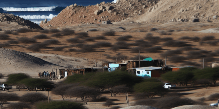 Surfista en Baja California, México.