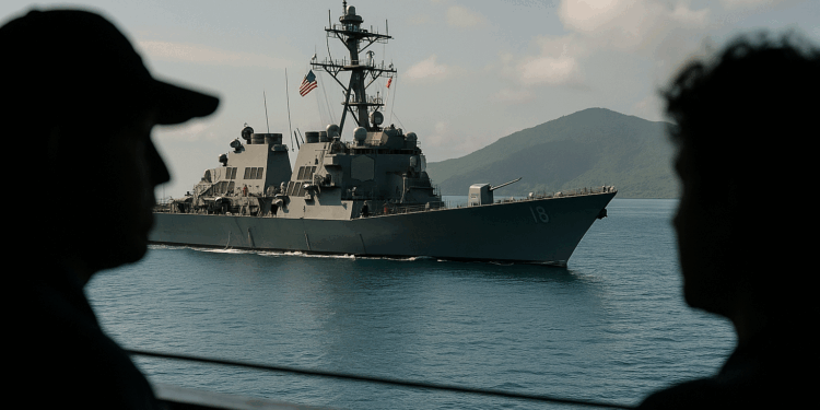 EEUU despliega un crucero lanzamisiles en el Caribe ante el creciente nerviosismo de Maduro