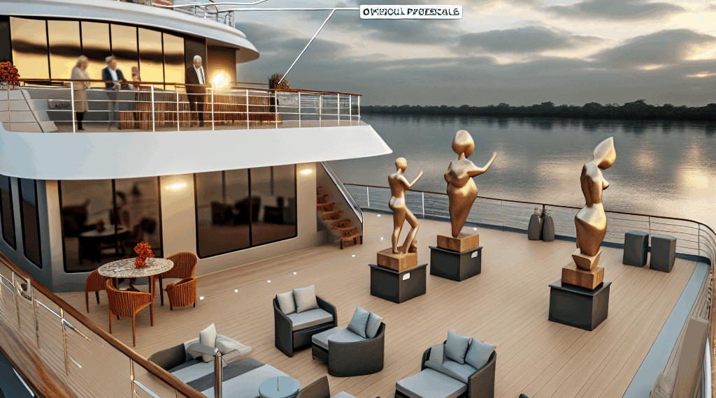 Silvana Pestana presenta sus esculturas en el crucero boutique más lujoso del Amazonas