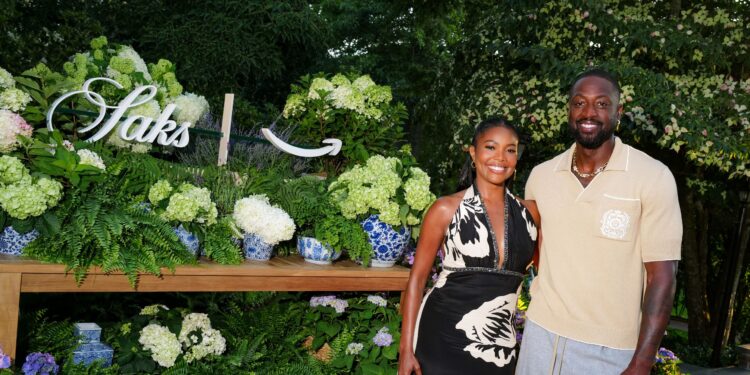 Out East, Gabrielle Union and Dwyane Wade Hosted an Alfresco Dinner for Saks on Amazon