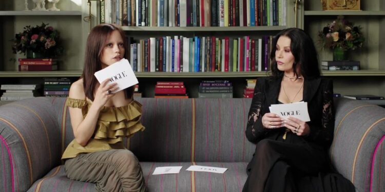 ‘Wednesday’ Stars Jenna Ortega and Catherine Zeta-Jones Talk Screaming, Scary Dolls, and David Lynch in the Latest Episode of ‘Off the Cuff’