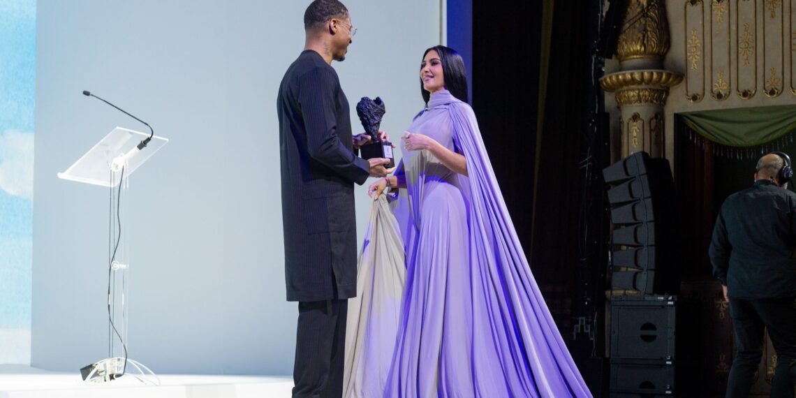 Kim Kardashian—in Margiela Couture—Steals the Show at the DVF Awards in Venice
