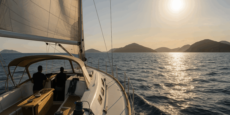 A bordo de una aventura en barco por el mar Egeo