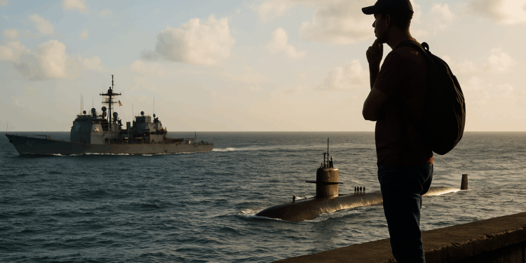 Crucero lanzamisiles y submarino estadounidense preocupan a Venezuela