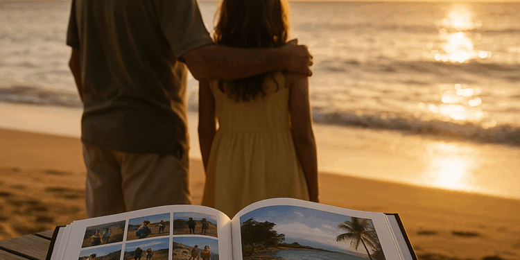 Vista: Abuelo -Gift Gift Grownma después de realizar 16 viajes separados después de las vacaciones de Hawaii