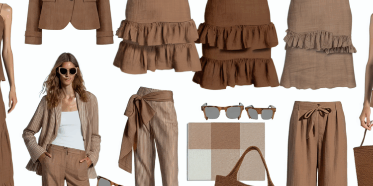 Siete Outfits Chic con Pantalones, Vestidos y Jeans en Tonos Marrones para Llevar con Estilo Este Verano 2025. – Dimension Turistica Magazine