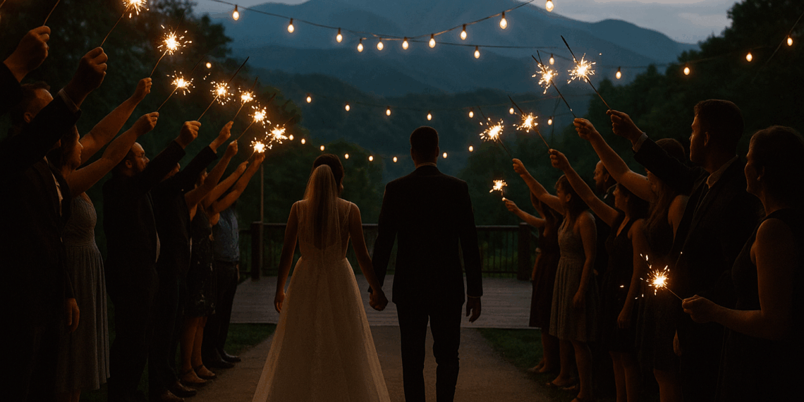 A “Tunnel of Love” Led to an Epic After-Party at This Wedding in the Smoky Mountains