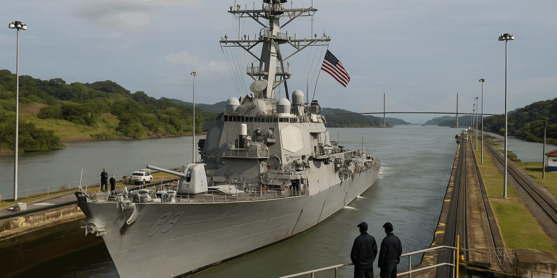 Un buque lanzamisiles de EEUU cruzó el canal de Panamá rumbo al Caribe para sumarse al operativo contra el narcoterrorismo frente a Venezuela