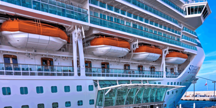 Dos cruceros vistos desde la segunda planta de la futura terminal de Santa Catalina. / ATLÁNTICO HOY
