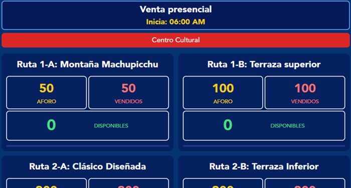 EN 6 HORAS SE AGOTARON LOS 1,000 BOLETOS