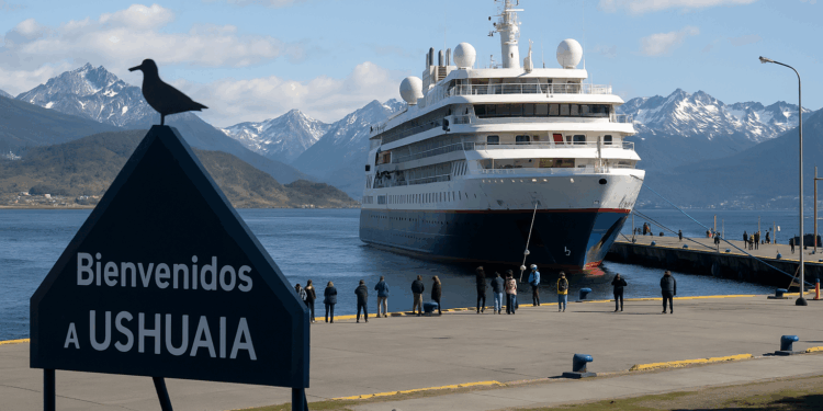 Ushuaia recibió al primer crucero antártico