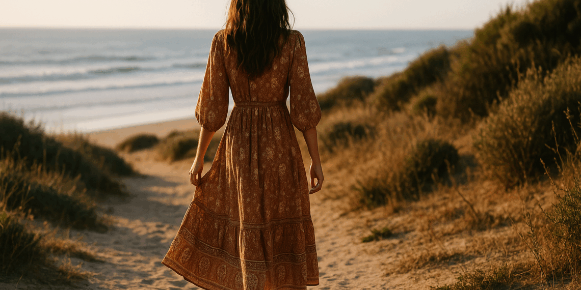 Llegaron a Zara 5 vestidos boho perfectos para llevar en septiembre 2025