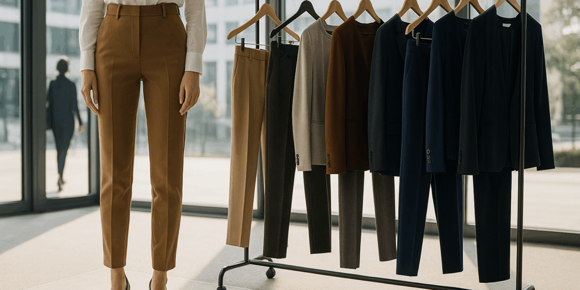 7 pantalones fluidos elegantes para llevar a la oficina de moda en septiembre 2025