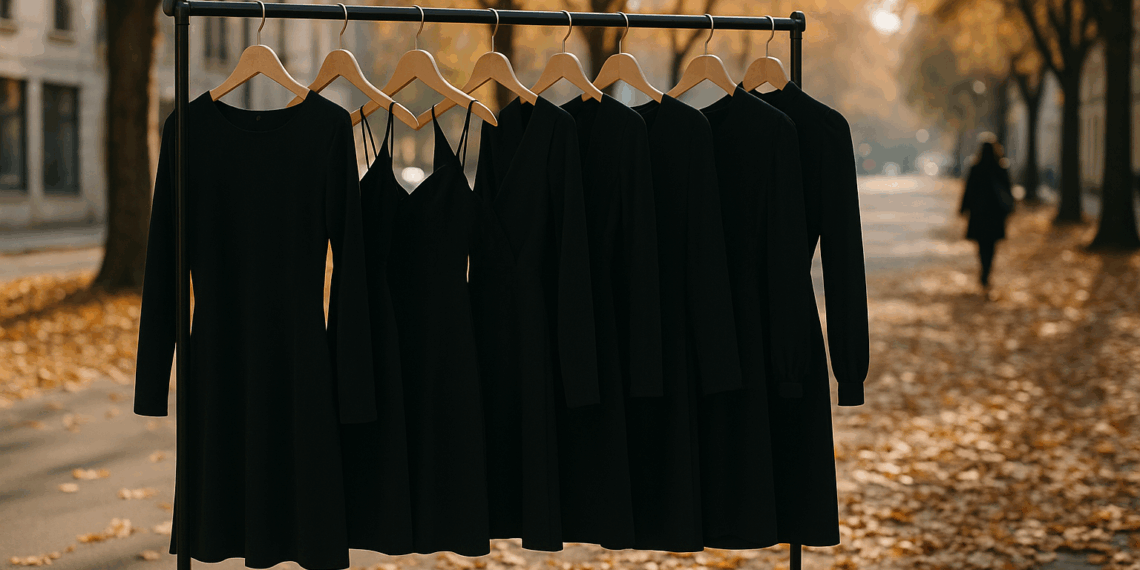 7 vestidos negros elegantes para lucir en otoño 2025, según pasarelas