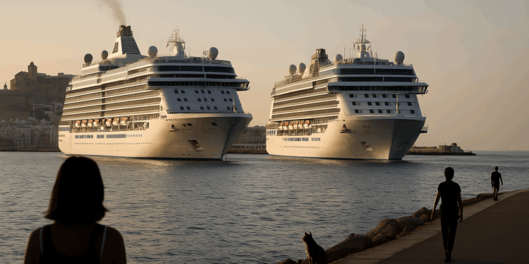 Pacma alerta sobre el impacto ambiental y social que provoca en Ibiza la llegada simultánea de cruceros