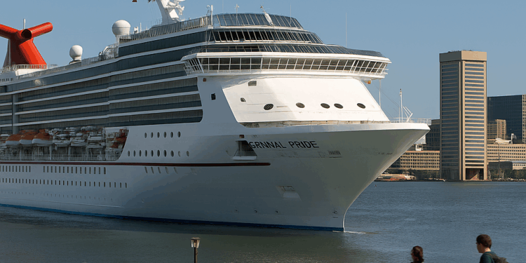 Carnival Pride mantiene viajes durante todo el año desde Puerto de Baltimore