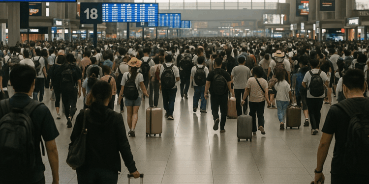 China registra 11.900 millones de viajes nacionales durante las vacaciones de verano