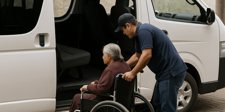 Taxista de Veracruz puerto ofrece viajes gratuitos a discapacitados y personas mayores