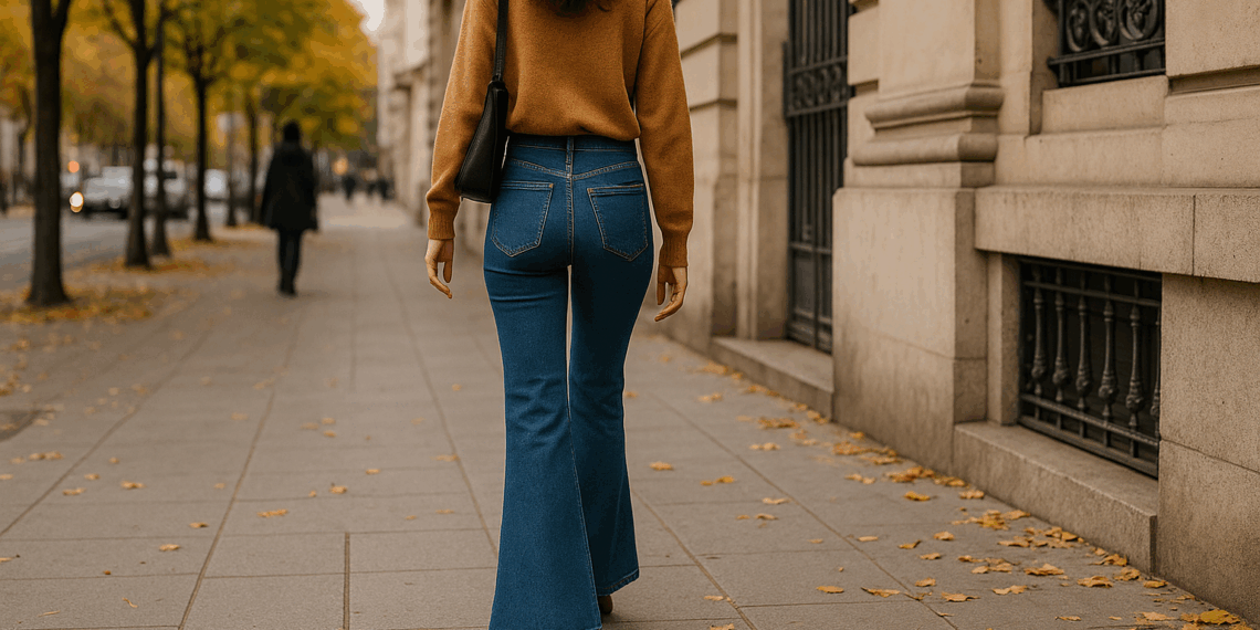 Cómo llevar jeans acampanados como en las pasarelas de Otoño-Invierno 2025