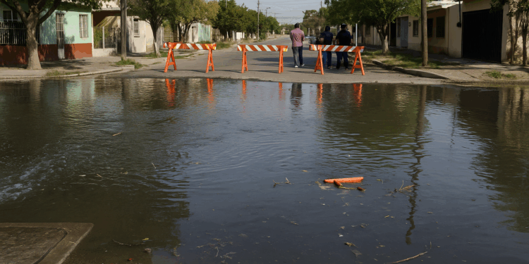 Inundan aguas negras la colonia Jesús García; vecinos se alistan para bloquear crucero para que les solucionen